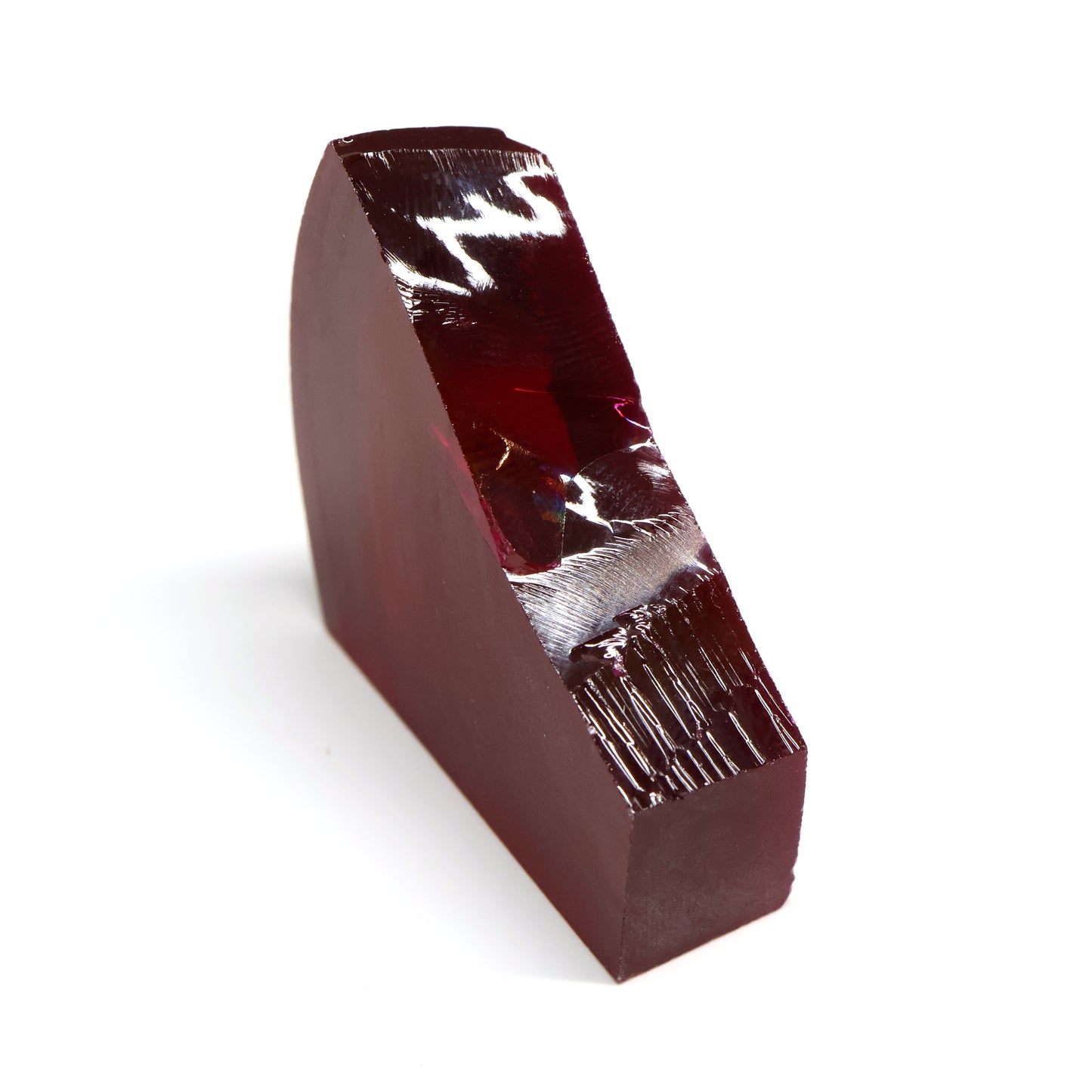 Pigeon Blood Red  Czochralski Pulled Ruby - Grade A - Faceting Rough