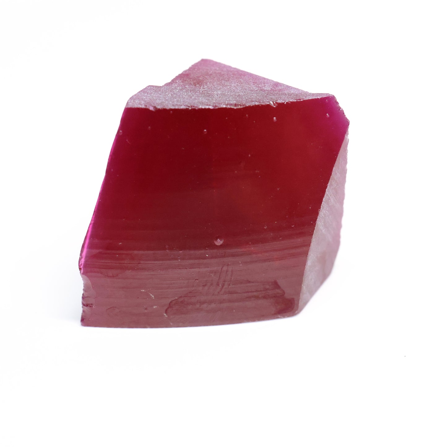 Pigeon Blood Red  Czochralski Pulled Ruby - Grade A - Faceting Rough