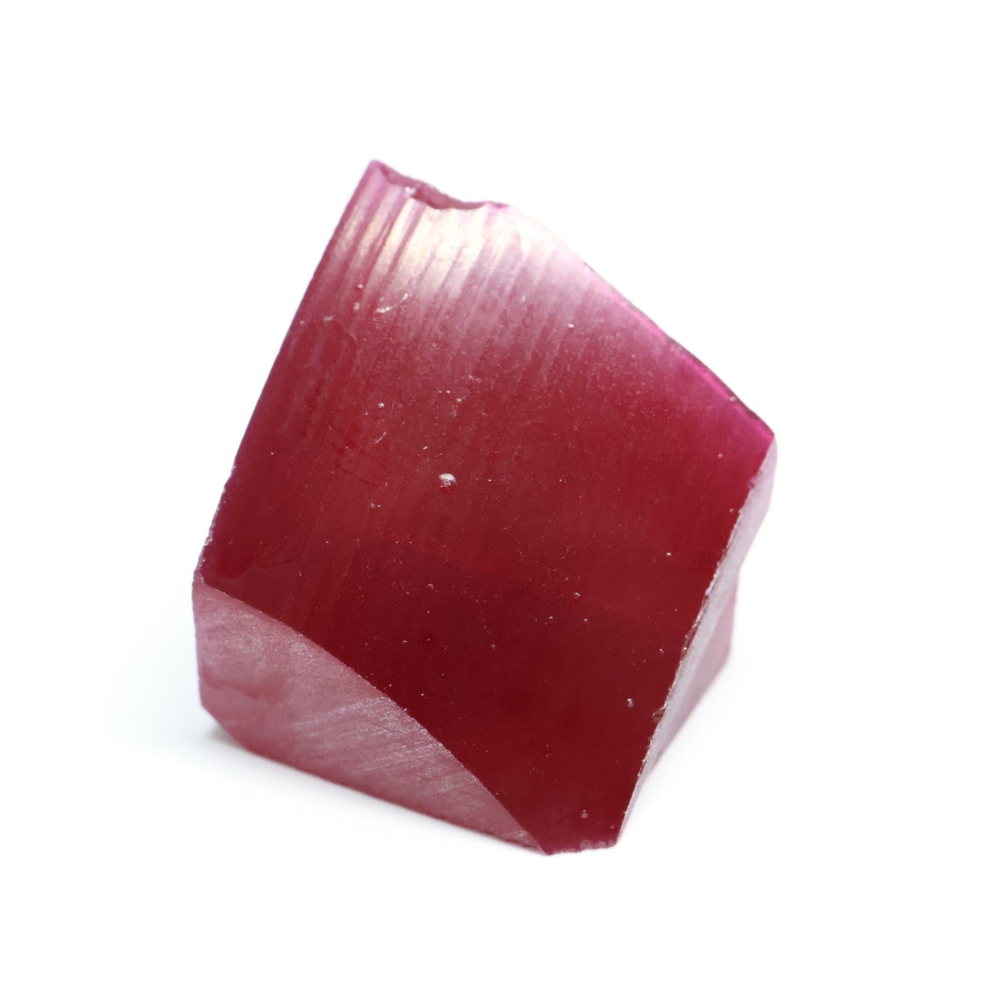 Pigeon Blood Red  Czochralski Pulled Ruby - Grade A - Faceting Rough