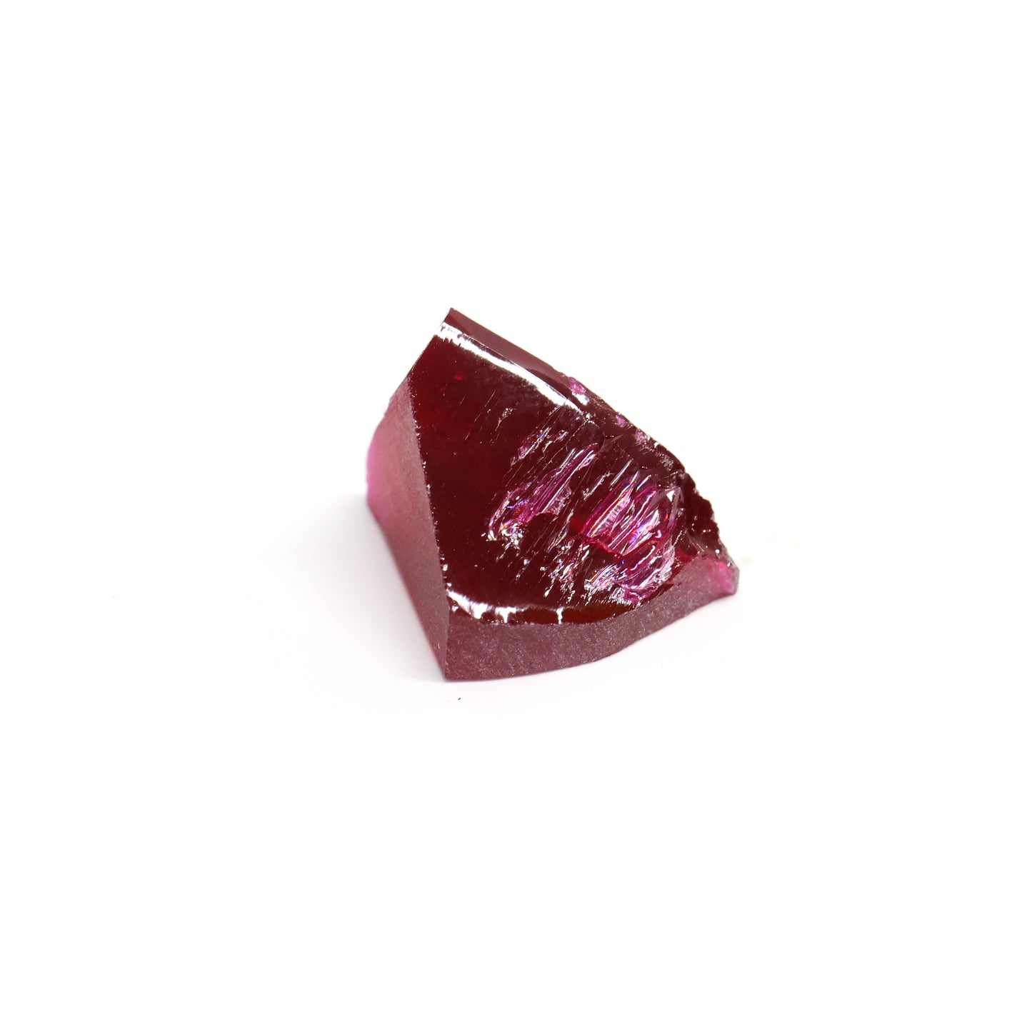 Pigeon Blood Red  Czochralski Pulled Ruby - Grade A - Faceting Rough