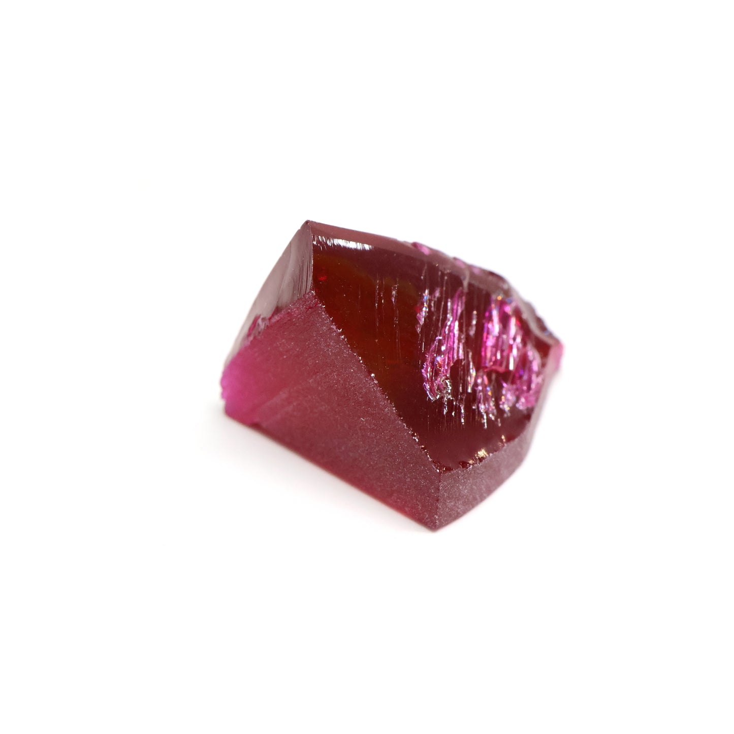 Pigeon Blood Red  Czochralski Pulled Ruby - Grade A - Faceting Rough