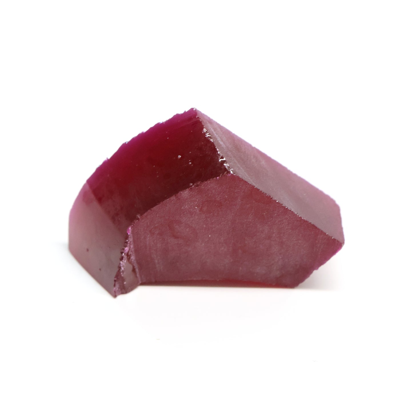 Pigeon Blood Red  Czochralski Pulled Ruby - Grade A - Faceting Rough