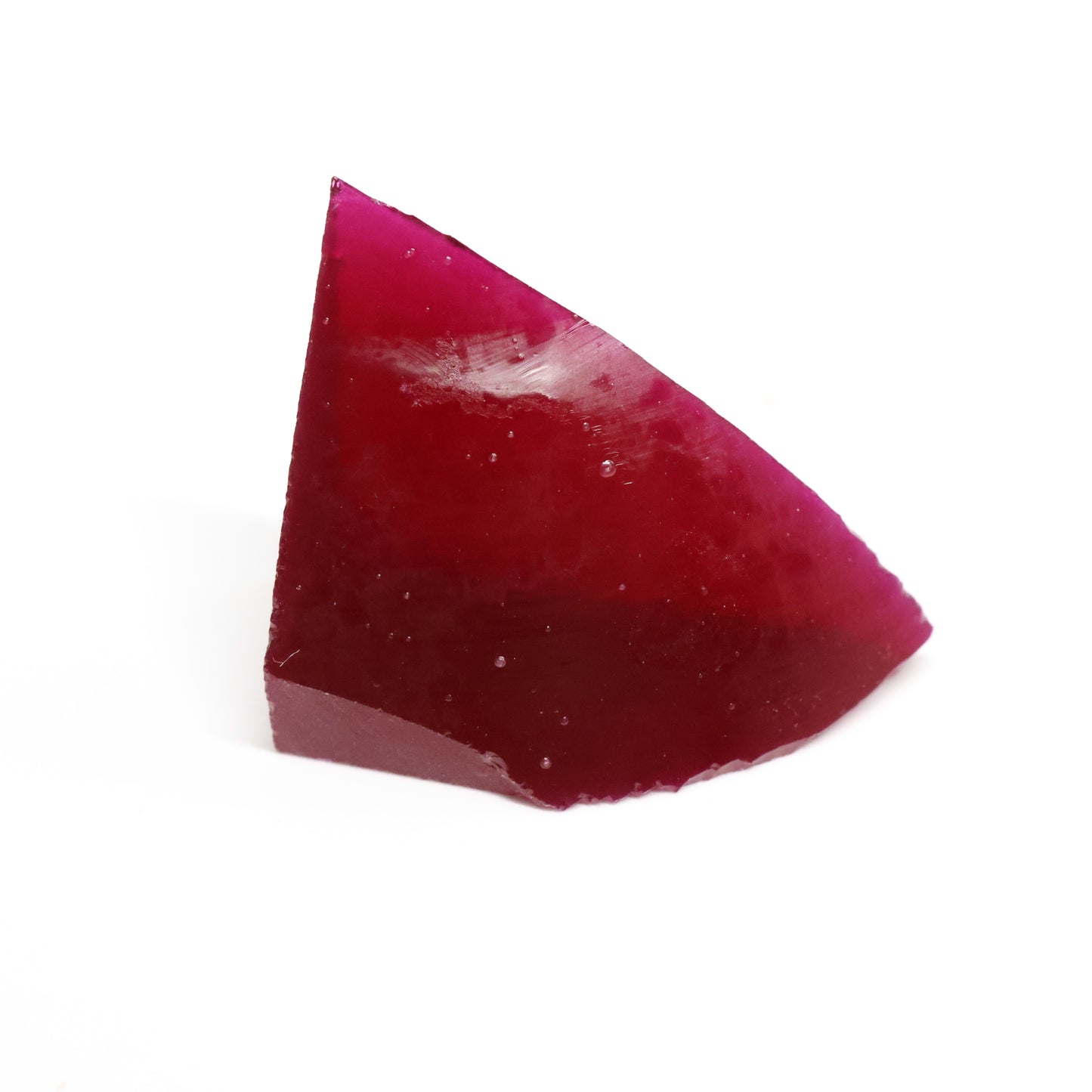 Pigeon Blood Red  Czochralski Pulled Ruby - Grade A - Faceting Rough