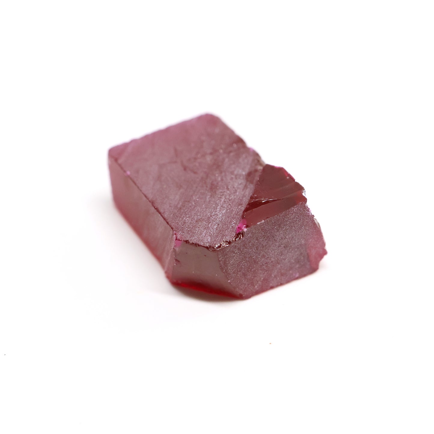 Pigeon Blood Red  Czochralski Pulled Ruby - Grade A - Faceting Rough