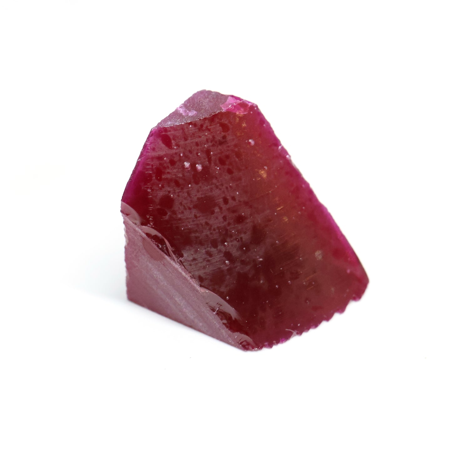 Pigeon Blood Red  Czochralski Pulled Ruby - Grade A - Faceting Rough