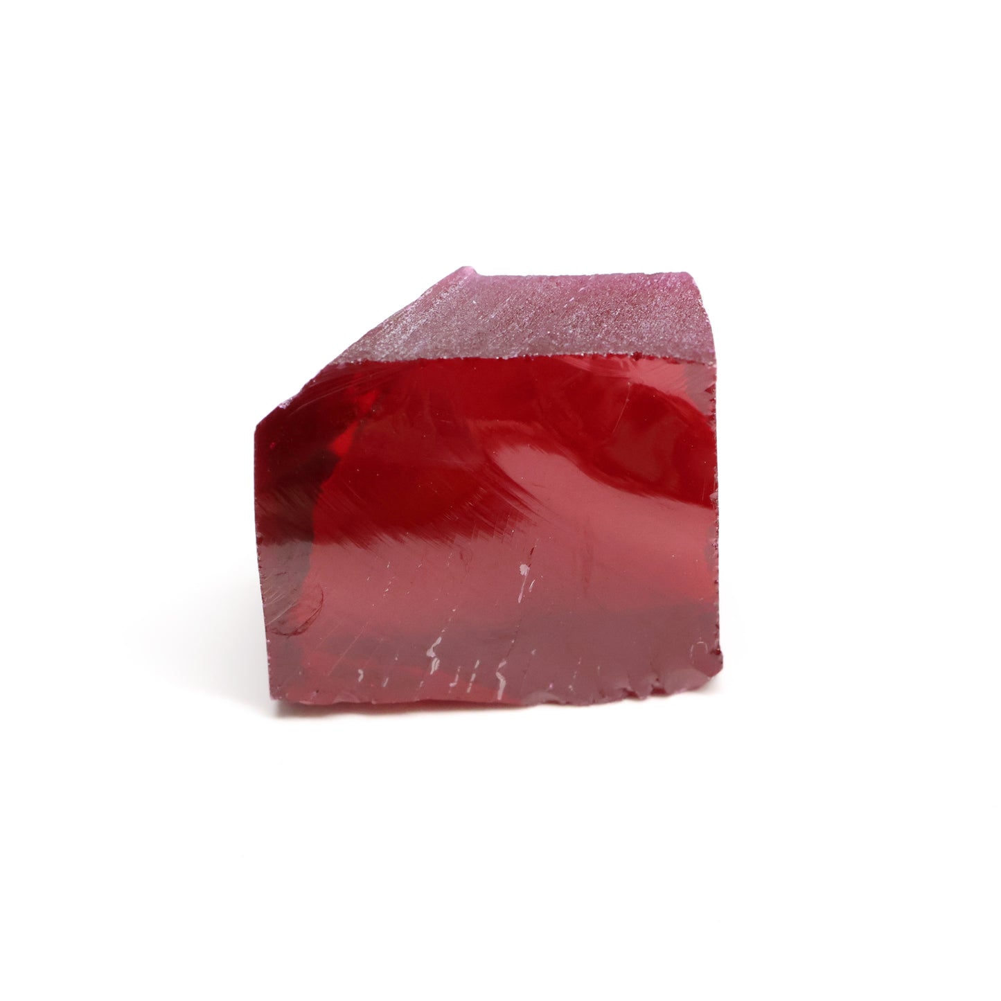 Pigeon Blood Red  Czochralski Pulled Ruby - Grade A - Faceting Rough