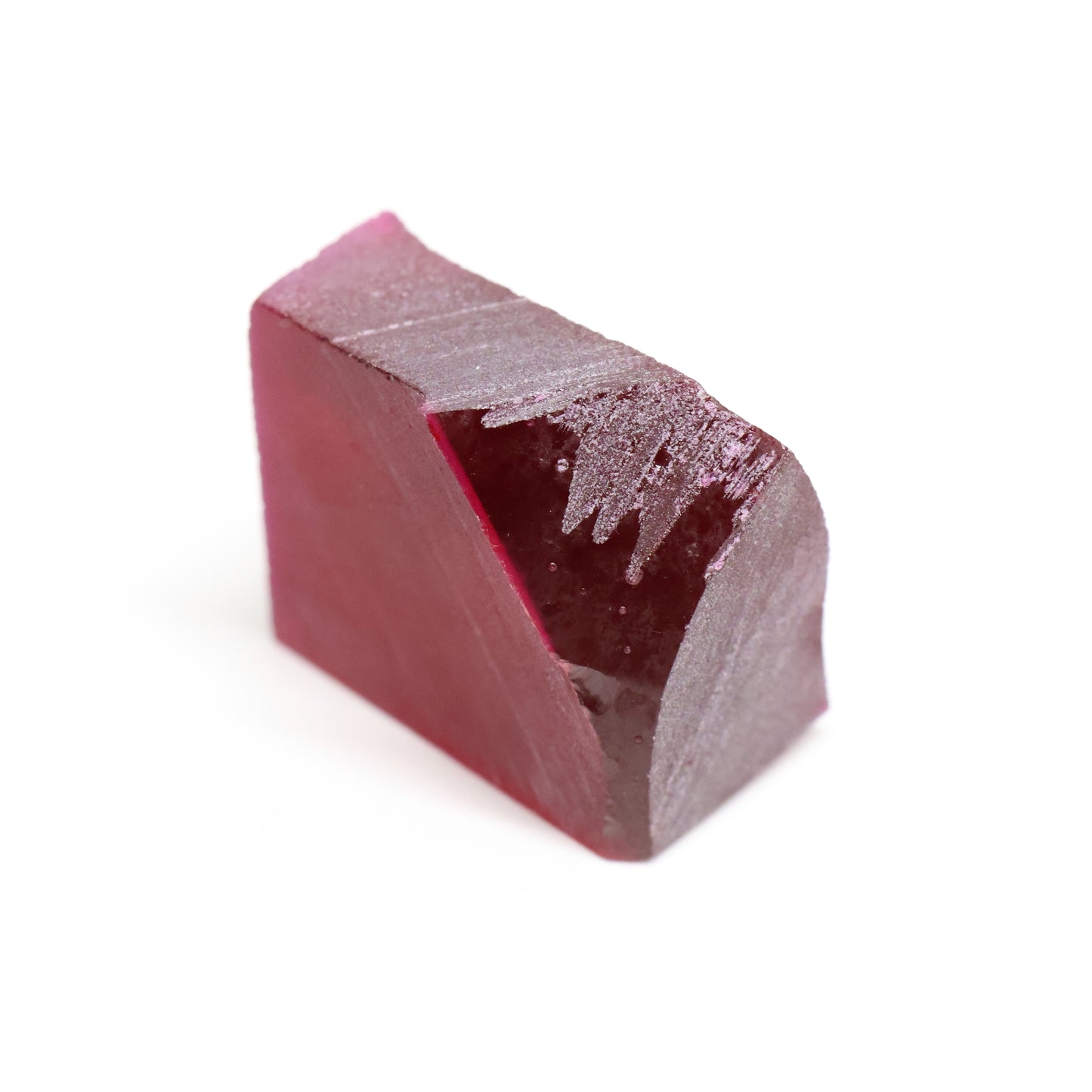 Pigeon Blood Red  Czochralski Pulled Ruby - Grade A - Faceting Rough