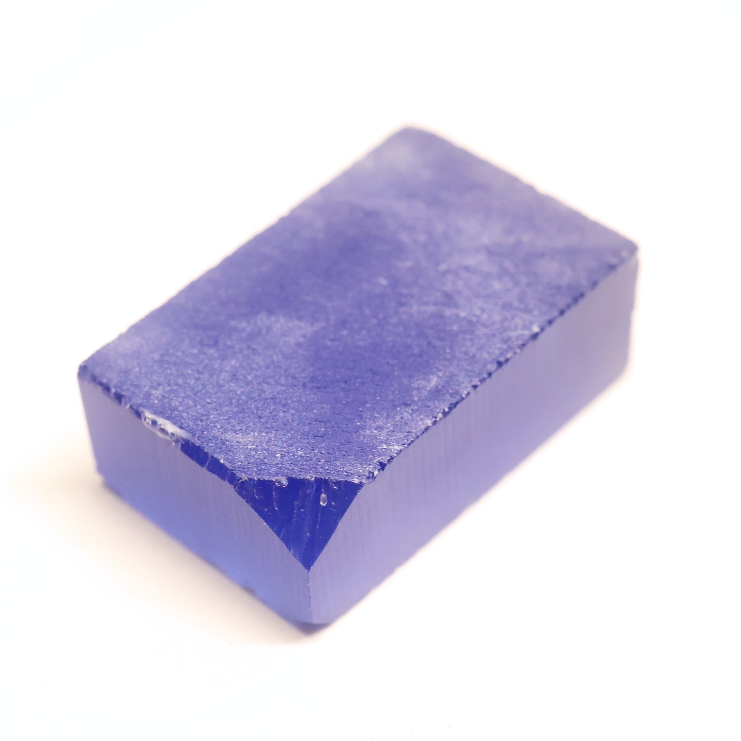 Medium Blue Czochralski Pulled Sapphire - Grade A - Faceting Rough