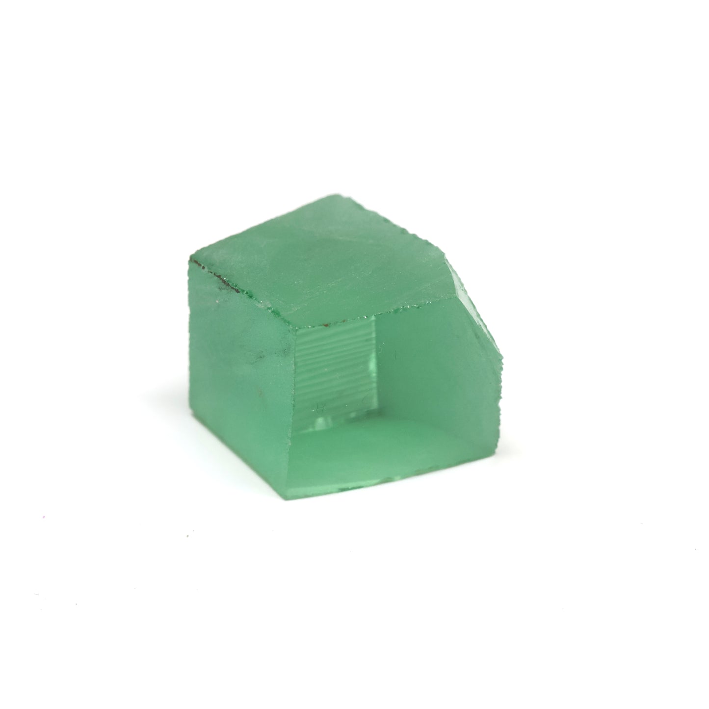 Mint Green Czochralski Pulled Sapphire - Grade A - Faceting Rough