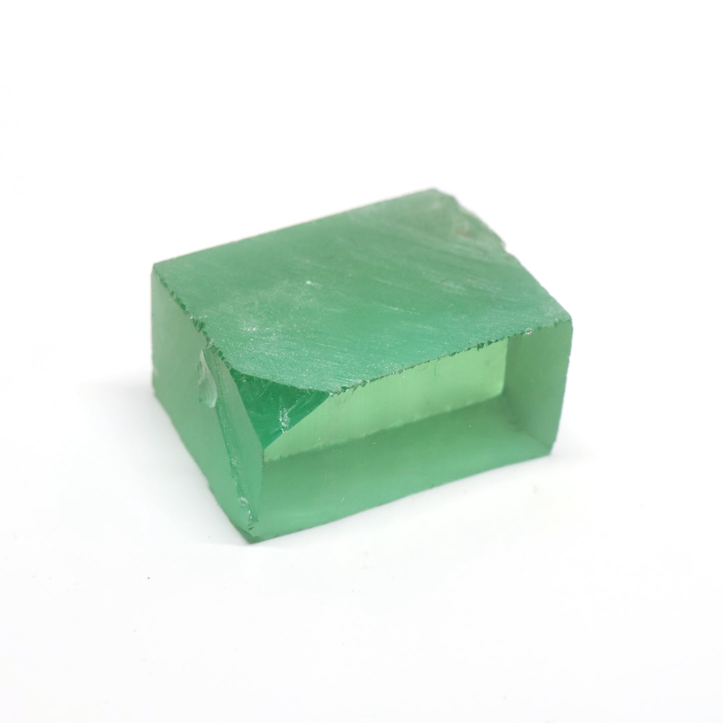 Mint Green Czochralski Pulled Sapphire - Grade A - Faceting Rough