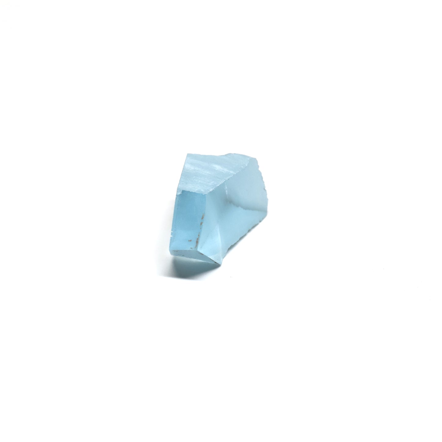 Aquamarine Colored Czochralski Pulled Sapphire - Grade A - Faceting Rough