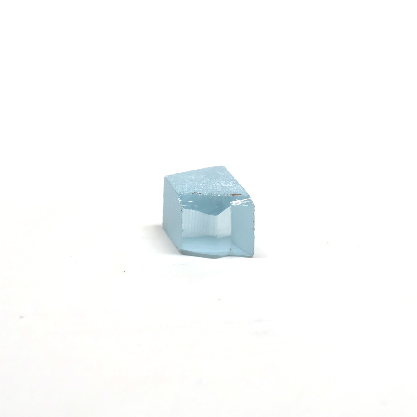 Aquamarine Colored Czochralski Pulled Sapphire - Grade A - Faceting Rough