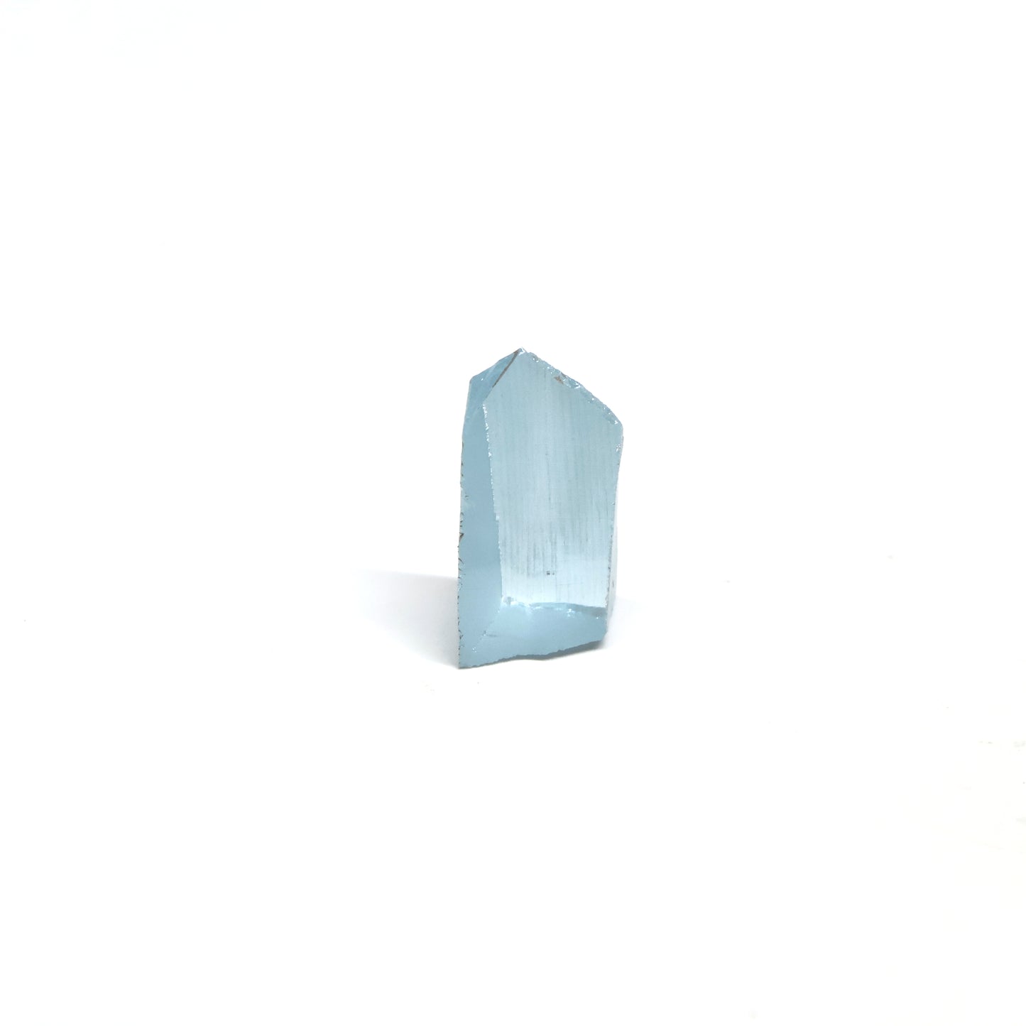 Aquamarine Colored Czochralski Pulled Sapphire - Grade A - Faceting Rough