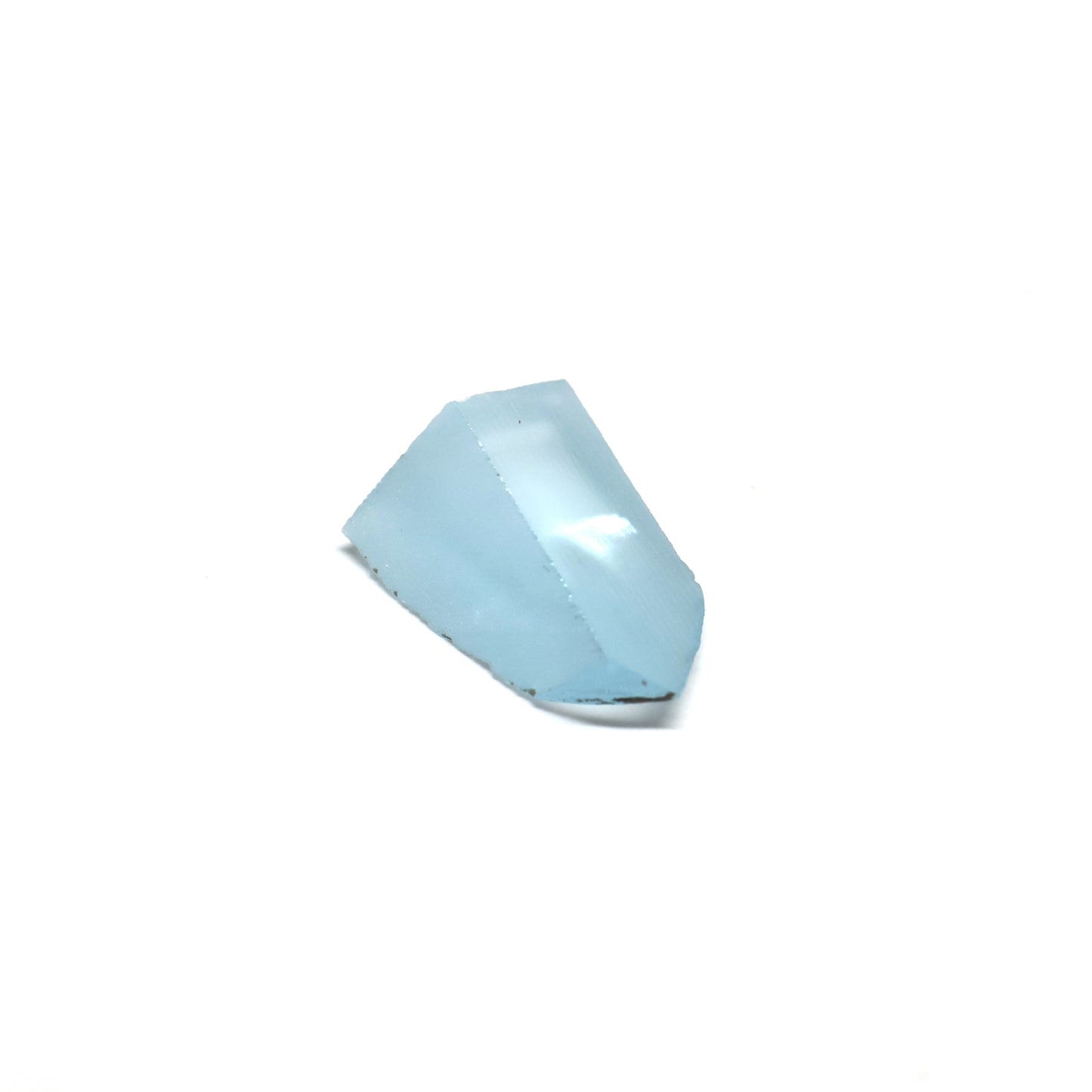 Aquamarine Colored Czochralski Pulled Sapphire - Grade A - Faceting Rough