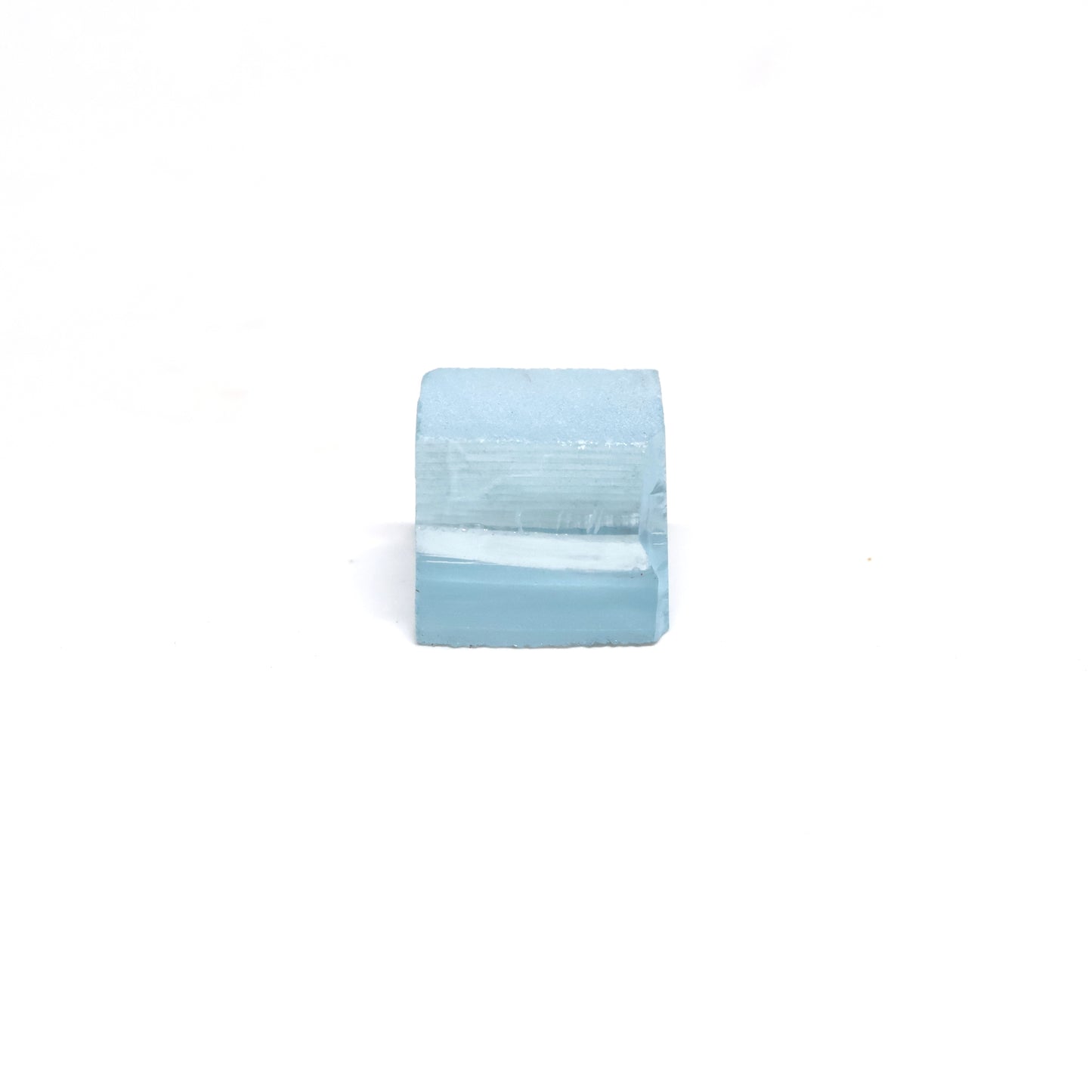 Aquamarine Colored Czochralski Pulled Sapphire - Grade A - Faceting Rough