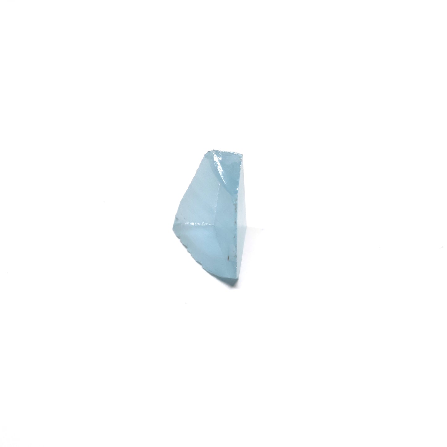 Aquamarine Colored Czochralski Pulled Sapphire - Grade A - Faceting Rough