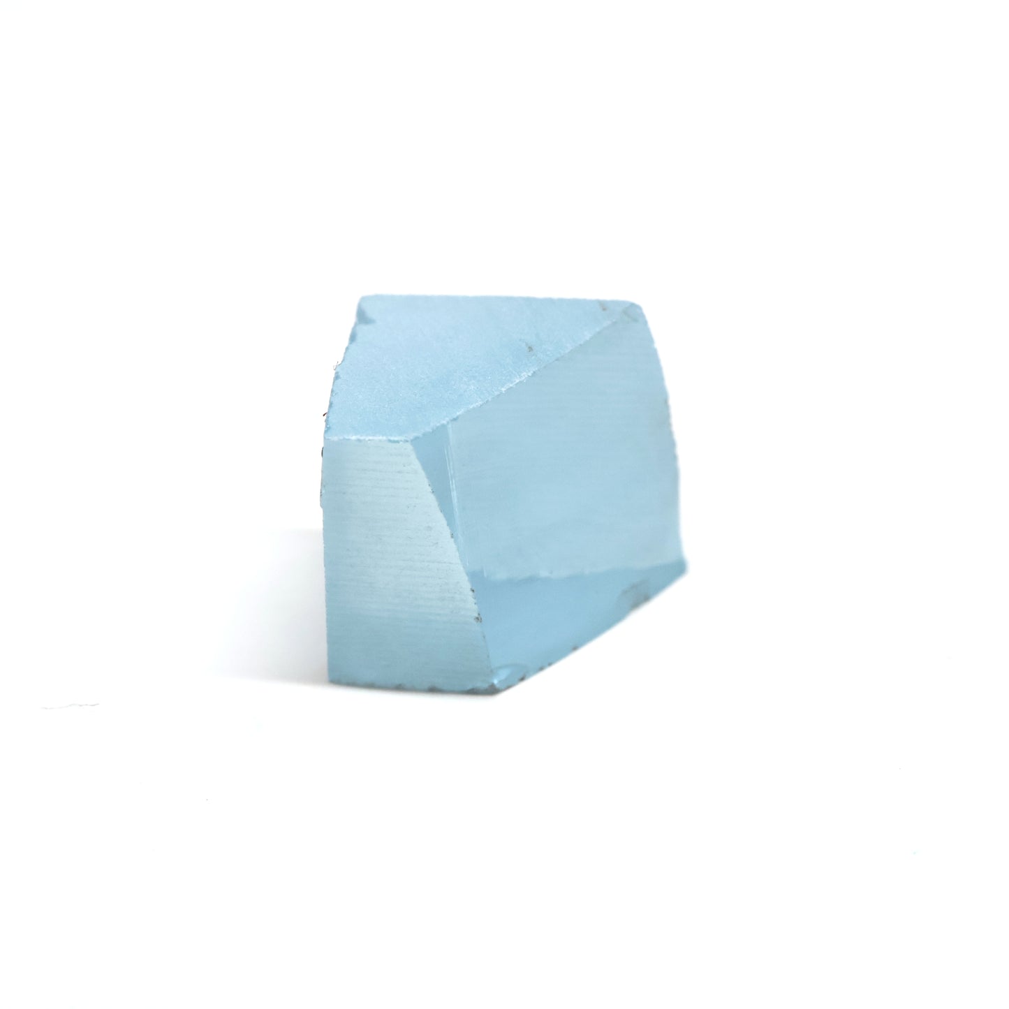 Aquamarine Colored Czochralski Pulled Sapphire - Grade A - Faceting Rough