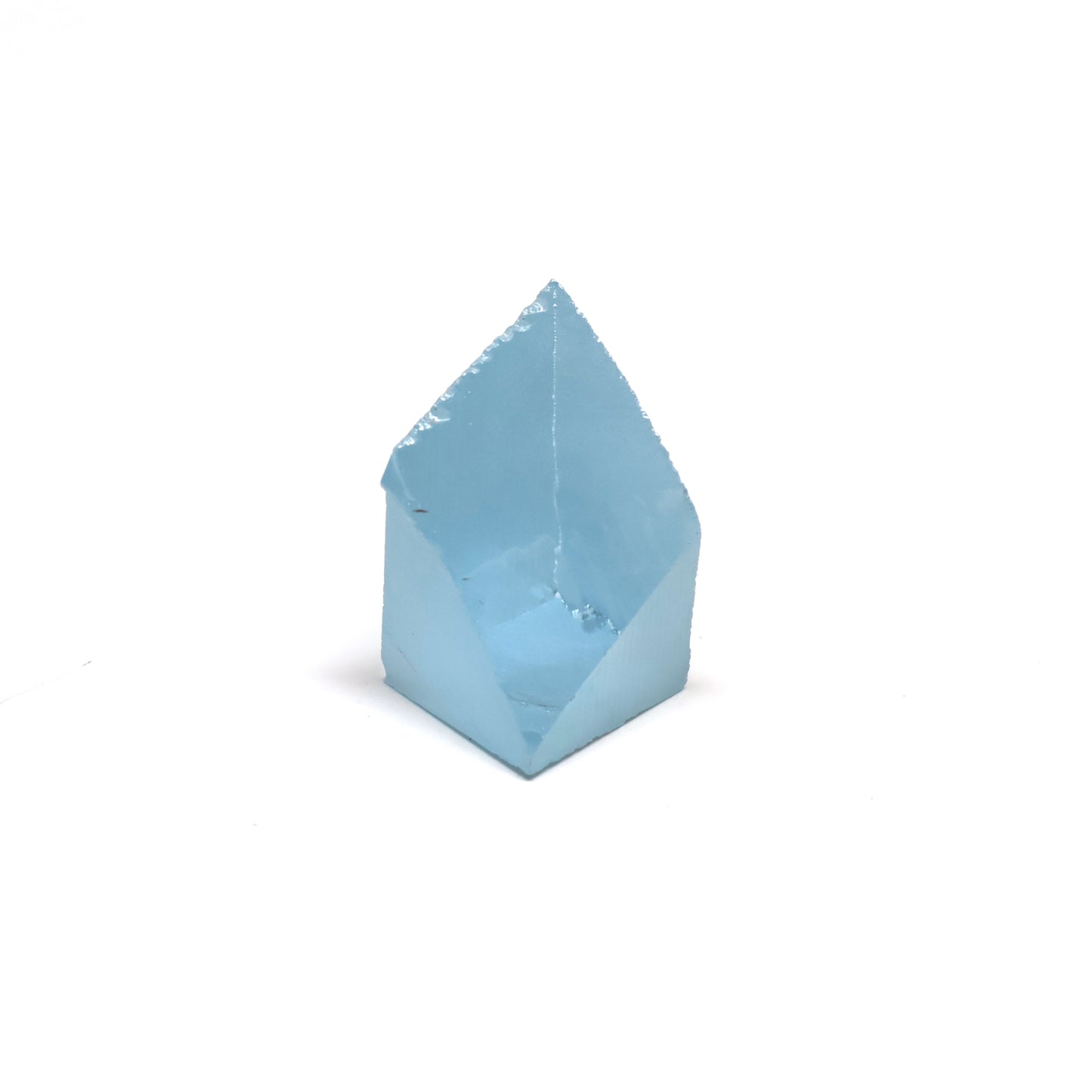 Aquamarine Colored Czochralski Pulled Sapphire - Grade A - Faceting Rough