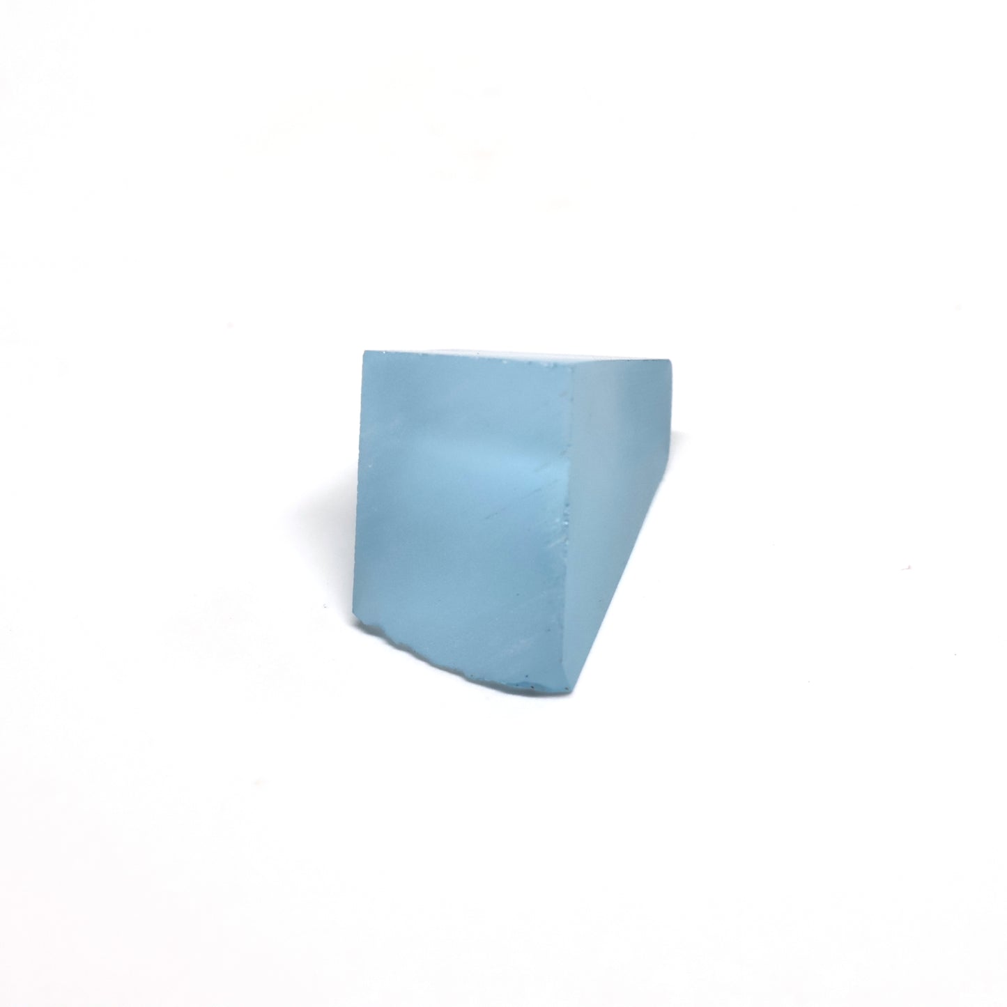 Aquamarine Colored Czochralski Pulled Sapphire - Grade A - Faceting Rough