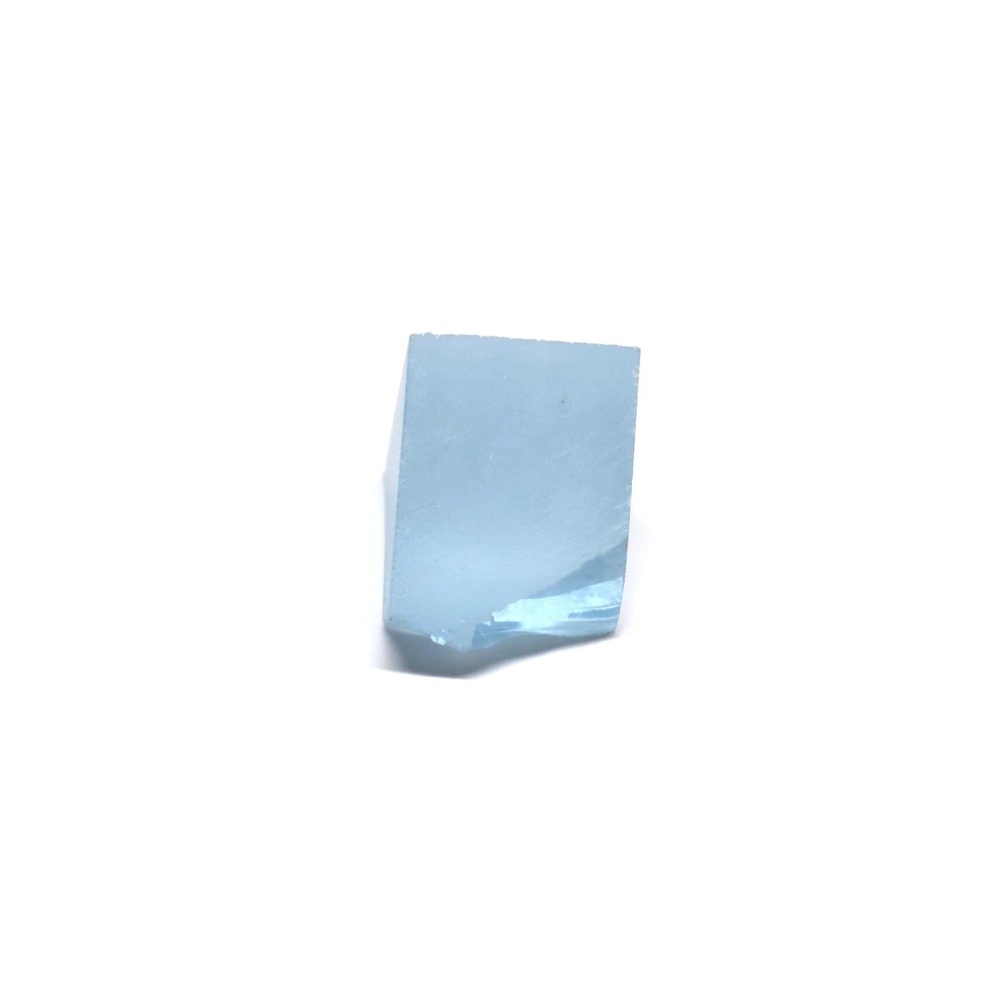 Aquamarine Colored Czochralski Pulled Sapphire - Grade A - Faceting Rough