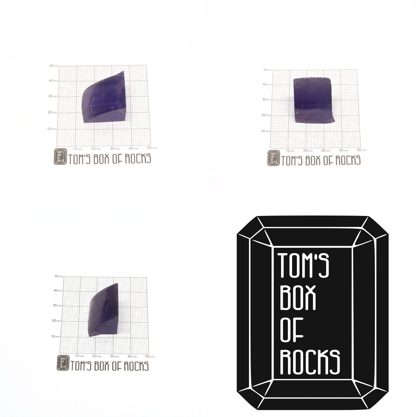 Purple Color-Change Czochralski Pulled Sapphire - Faceting Rough