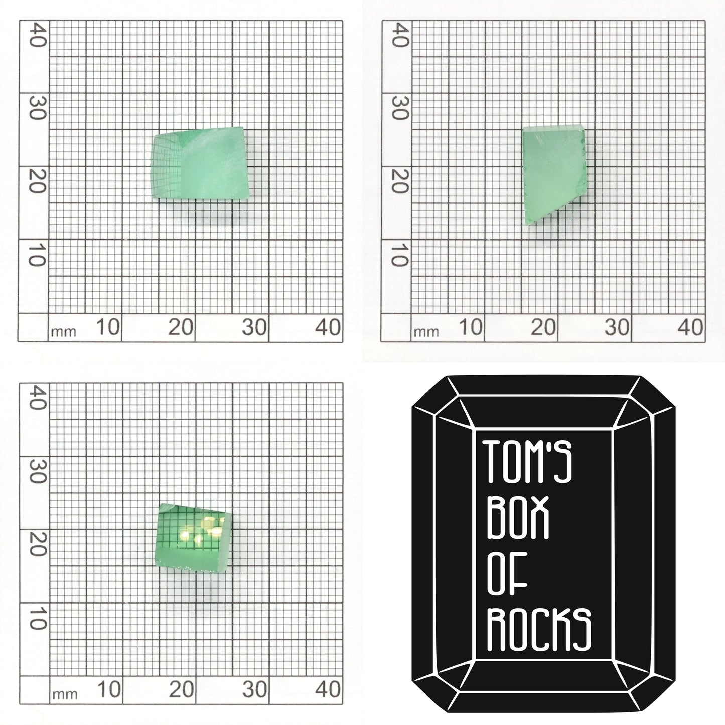 Mint Green Czochralski Pulled Sapphire - Grade A - Faceting Rough