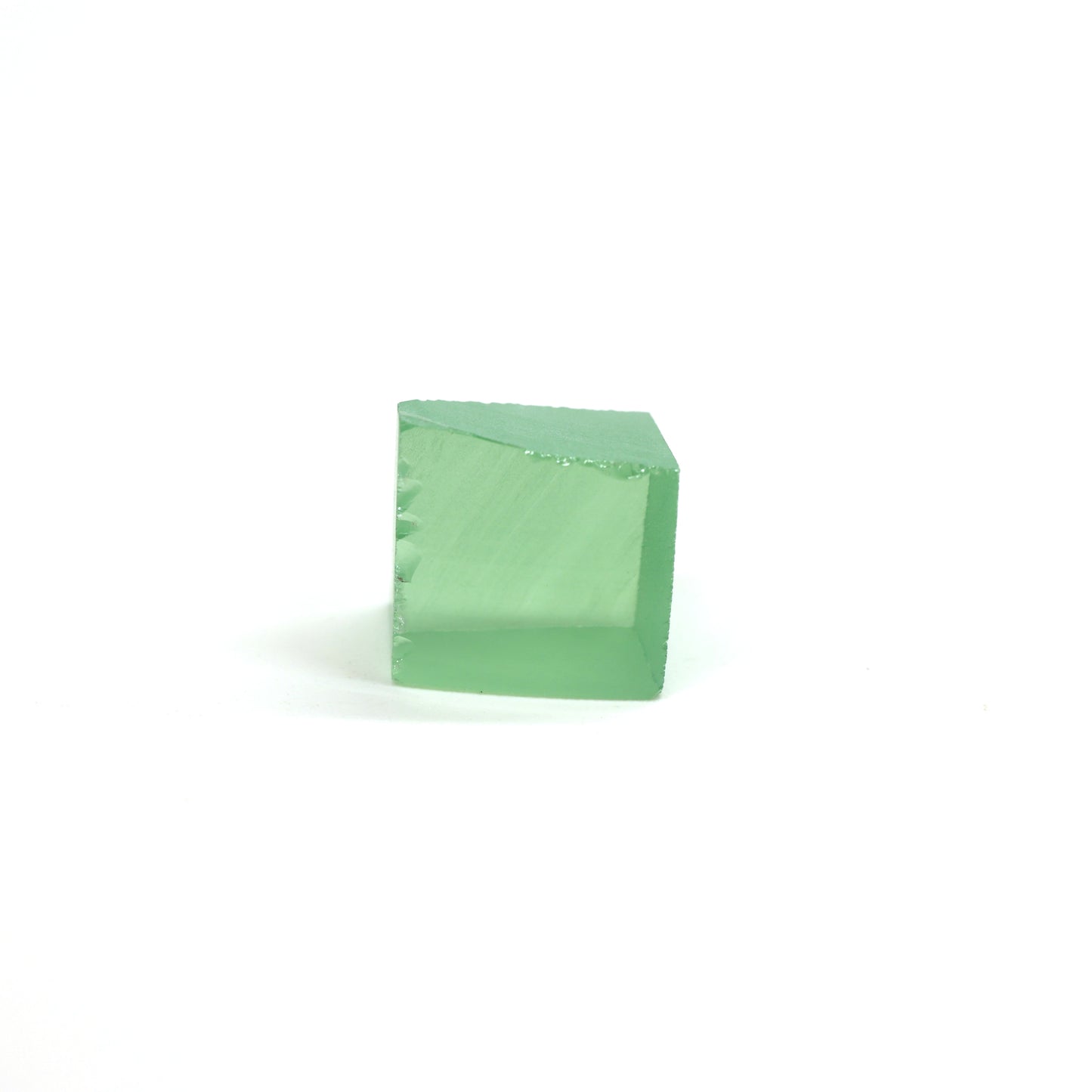 Mint Green Czochralski Pulled Sapphire - Grade A - Faceting Rough
