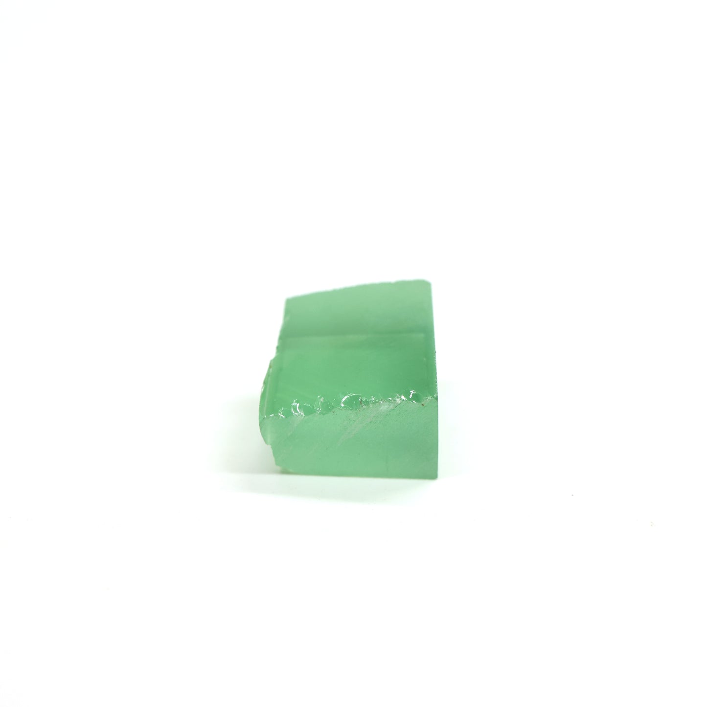 Mint Green Czochralski Pulled Sapphire - Grade A - Faceting Rough