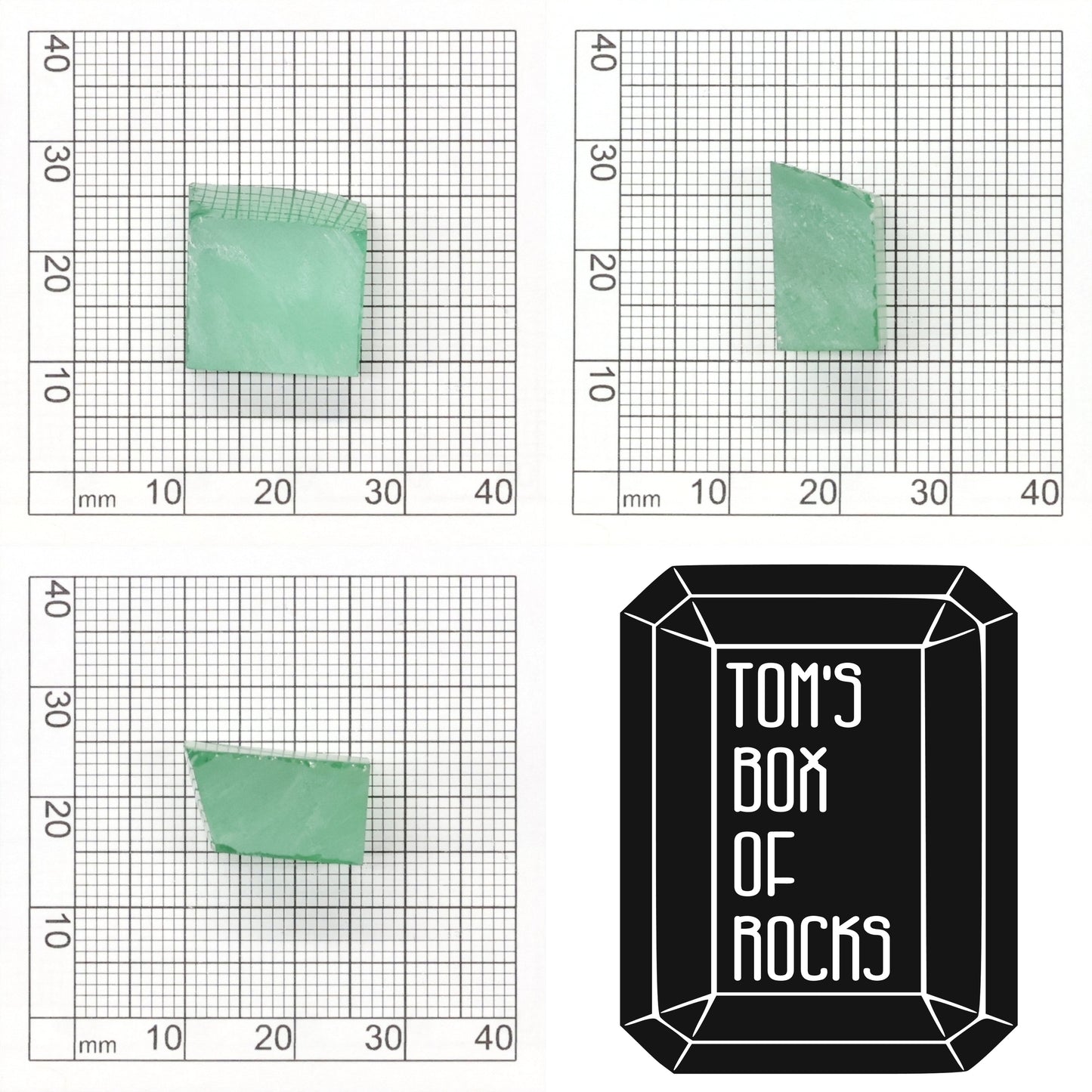 Mint Green Czochralski Pulled Sapphire - Grade A - Faceting Rough