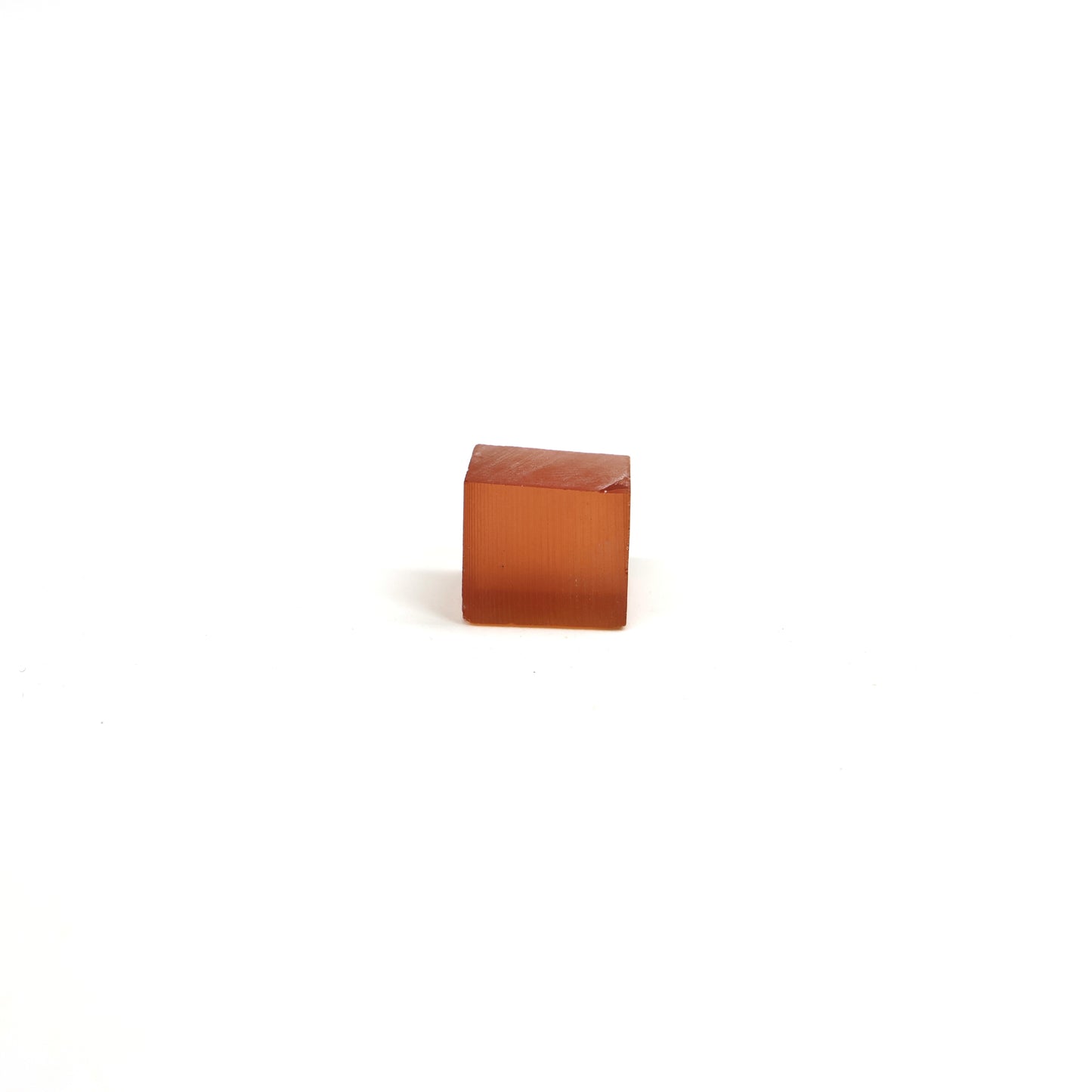 Orange Czochralski Pulled Sapphire - Grade A - Faceting Rough