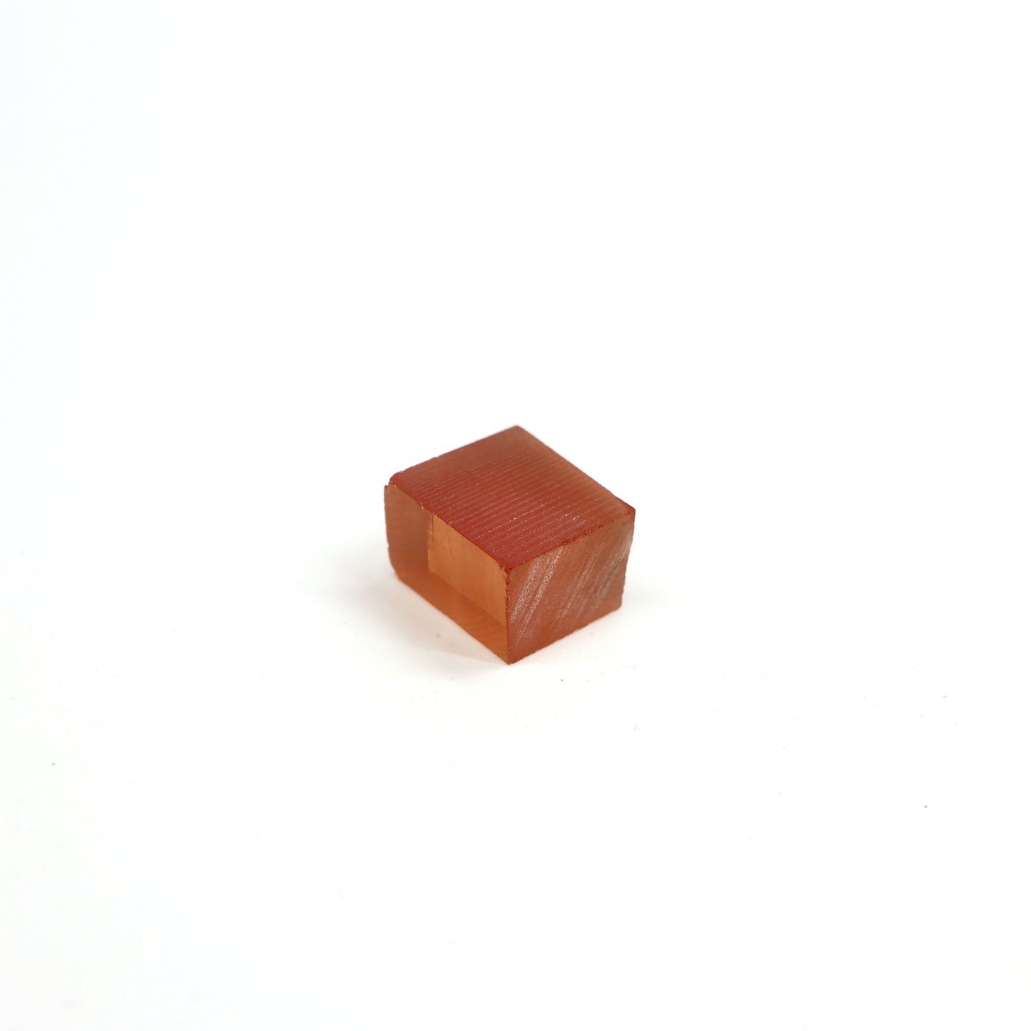 Orange Czochralski Pulled Sapphire - Grade A - Faceting Rough