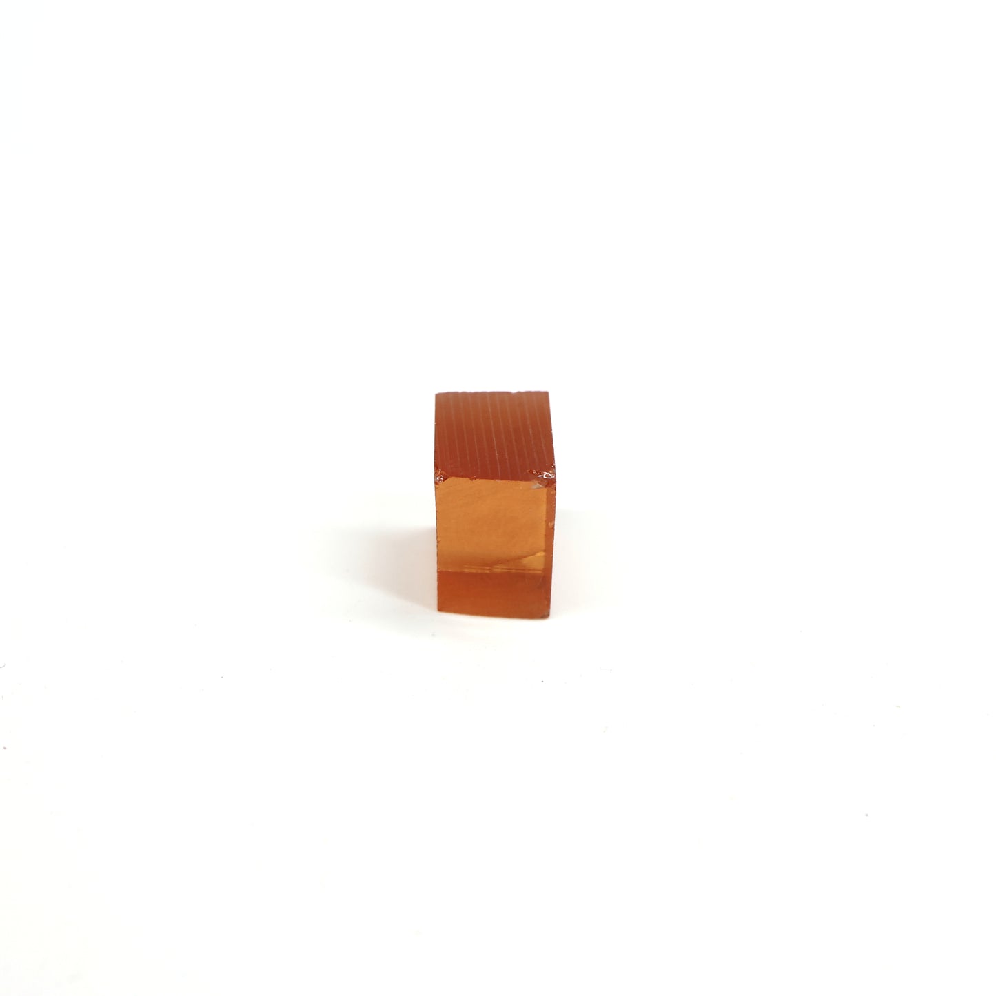 Orange Czochralski Pulled Sapphire - Grade A - Faceting Rough