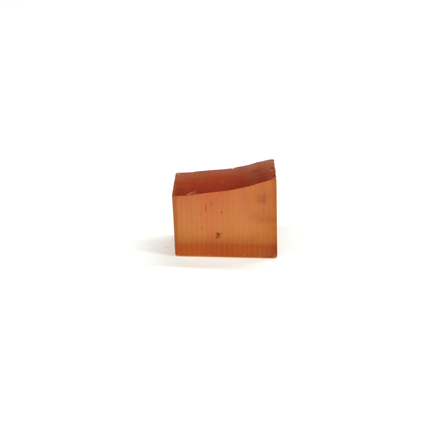 Orange Czochralski Pulled Sapphire - Grade A - Faceting Rough