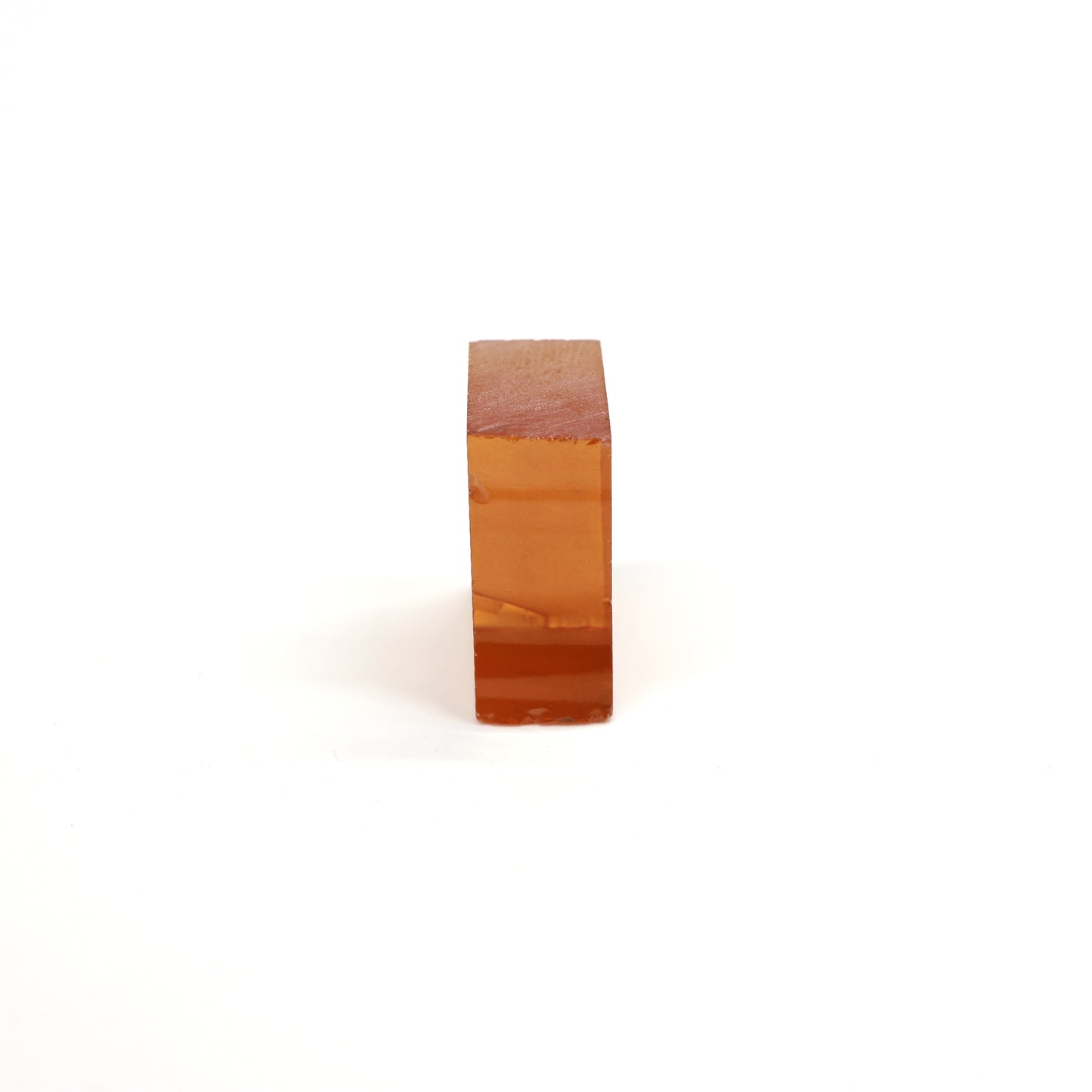 Orange Czochralski Pulled Sapphire - Grade A - Faceting Rough