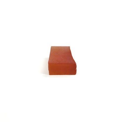 Orange Czochralski Pulled Sapphire - Grade A - Faceting Rough