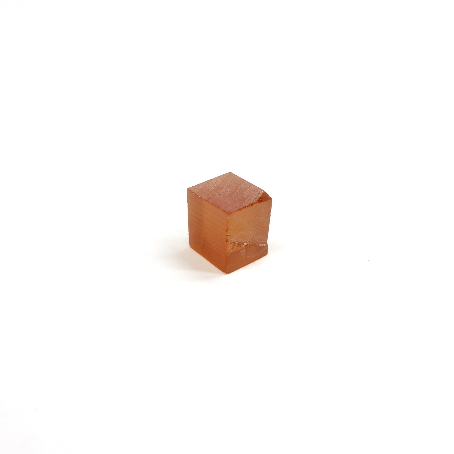 Orange Czochralski Pulled Sapphire - Grade A - Faceting Rough