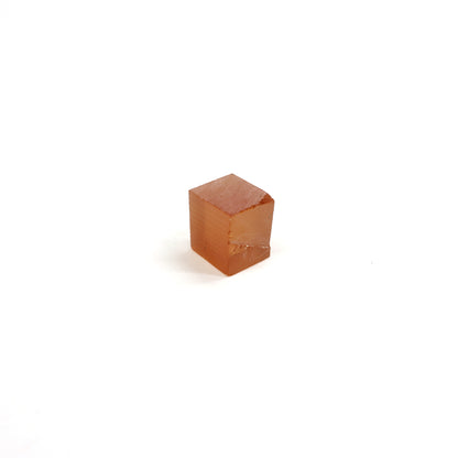 Orange Czochralski Pulled Sapphire - Grade A - Faceting Rough