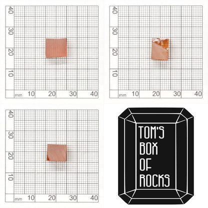 Orange Czochralski Pulled Sapphire - Grade A - Faceting Rough