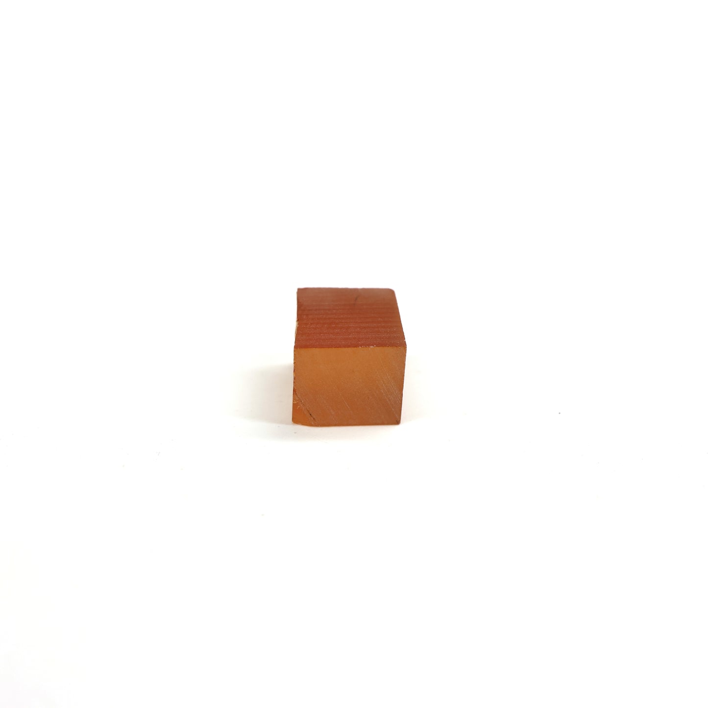 Orange Czochralski Pulled Sapphire - Grade A - Faceting Rough