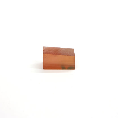 Orange Czochralski Pulled Sapphire - Grade A - Faceting Rough