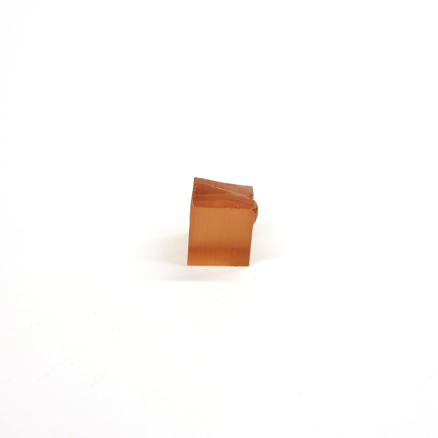 Orange Czochralski Pulled Sapphire - Grade A - Faceting Rough