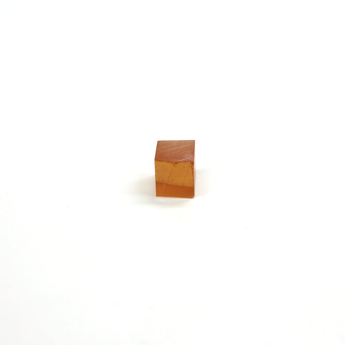 Orange Czochralski Pulled Sapphire - Grade A - Faceting Rough