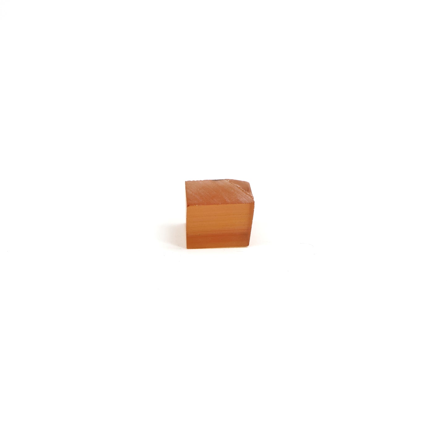 Orange Czochralski Pulled Sapphire - Grade A - Faceting Rough