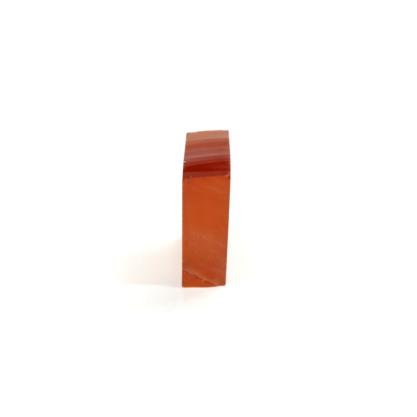 Orange Czochralski Pulled Sapphire - Grade A - Faceting Rough