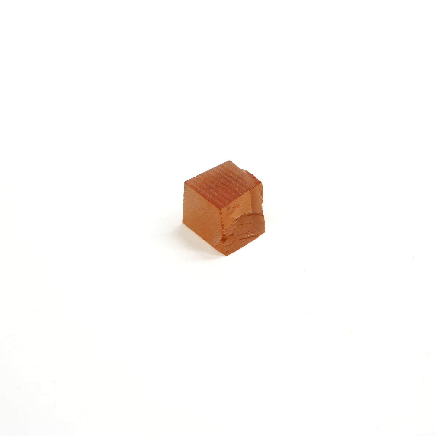 Orange Czochralski Pulled Sapphire - Grade A - Faceting Rough