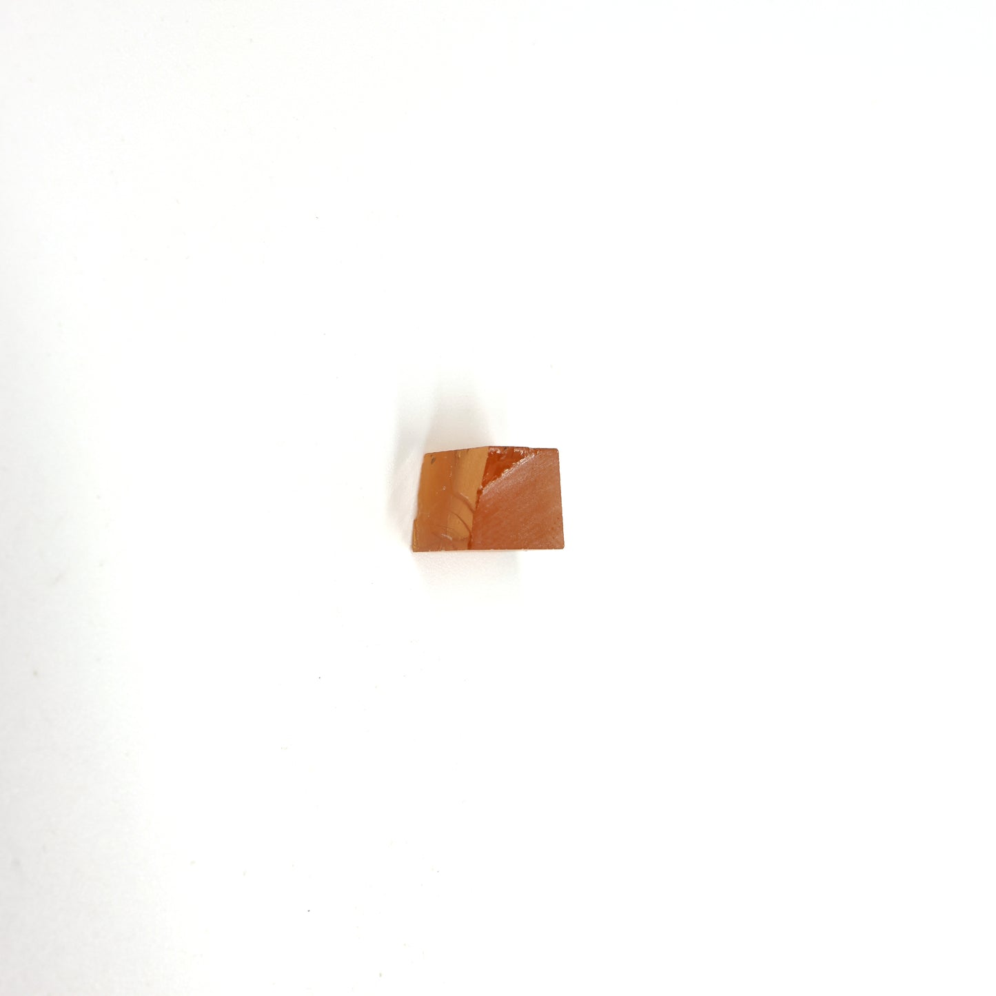 Orange Czochralski Pulled Sapphire - Grade A - Faceting Rough