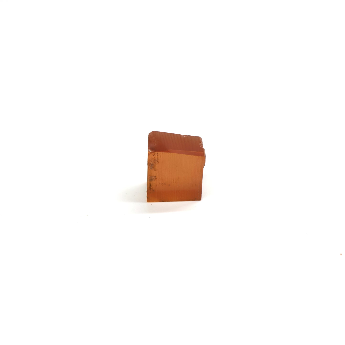 Orange Czochralski Pulled Sapphire - Grade A - Faceting Rough
