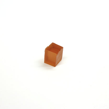 Orange Czochralski Pulled Sapphire - Grade A - Faceting Rough