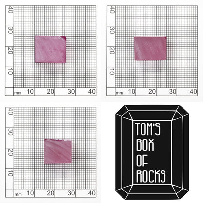 Vivid Pink Czochralski Pulled Sapphire - Grade A - Faceting Rough