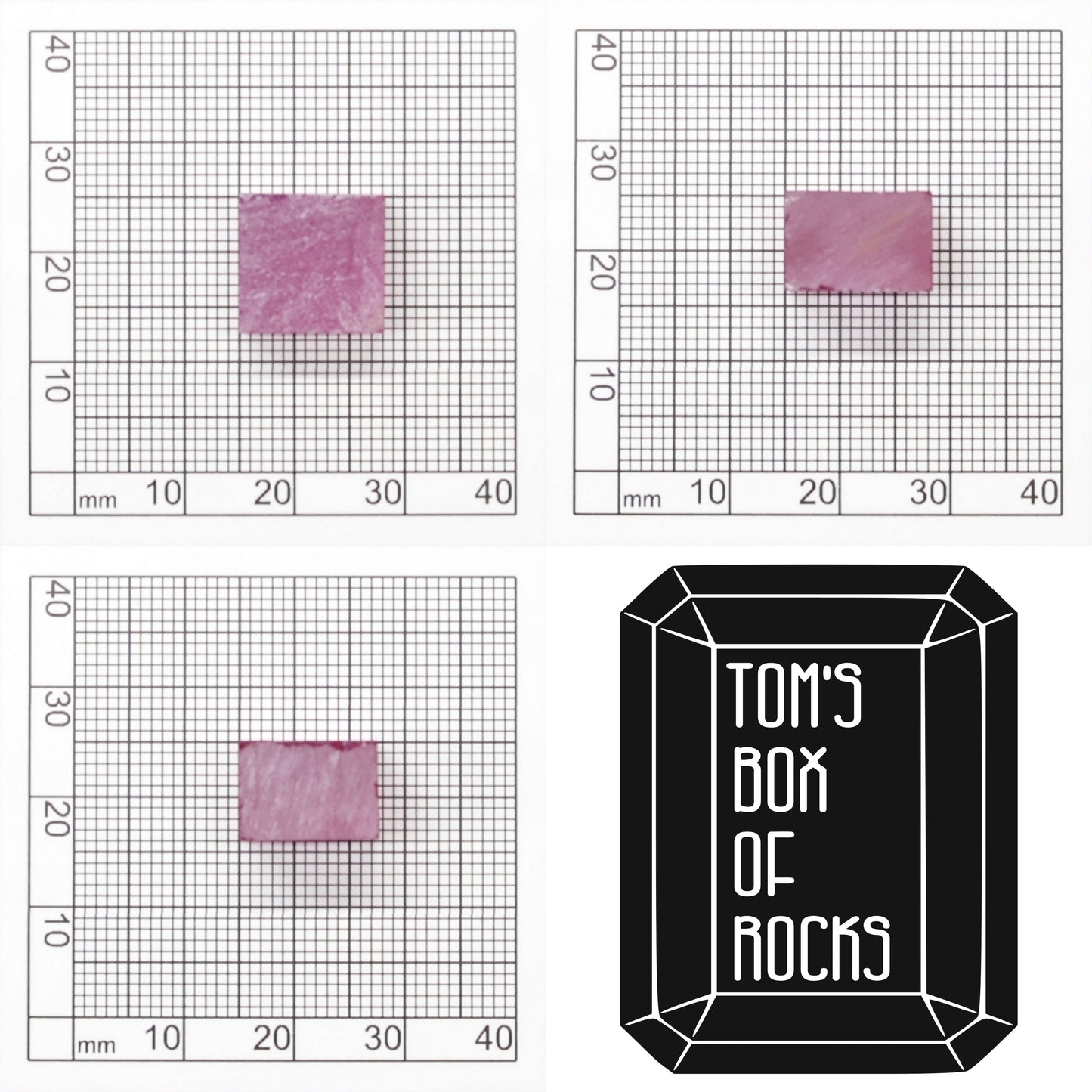 Vivid Pink Czochralski Pulled Sapphire - Grade A - Faceting Rough